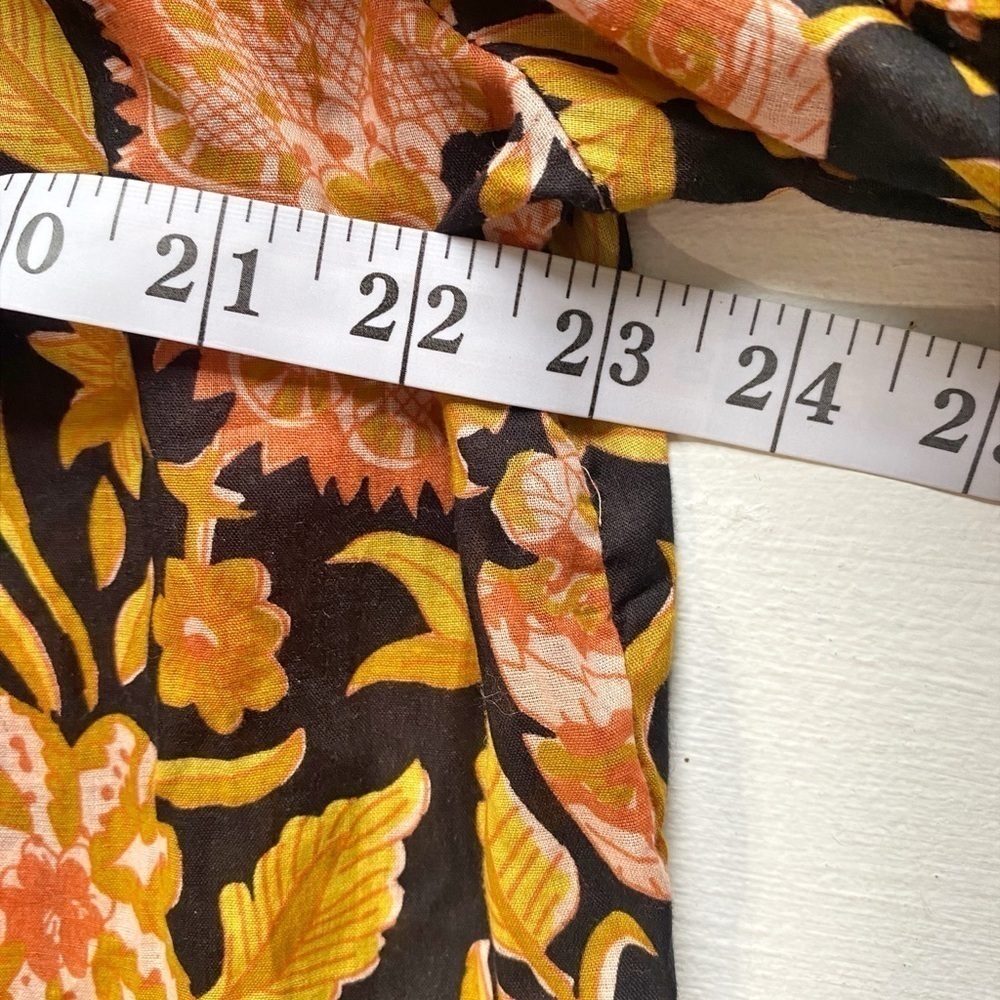 Rachel Zoe Floral Popover V-Neck Long Sleeve Embroidered Top - Picture 8 of 11